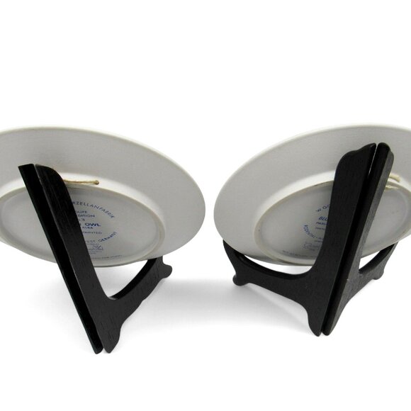 GOEBEL Wildlife PORCELAIN Plates Barn Owl And Titmouse 1970s Germany Vintage - Picture 11 of 11